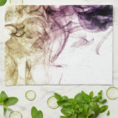 Paars bruine roky stof Abstract Theedoek (Gevouwen)