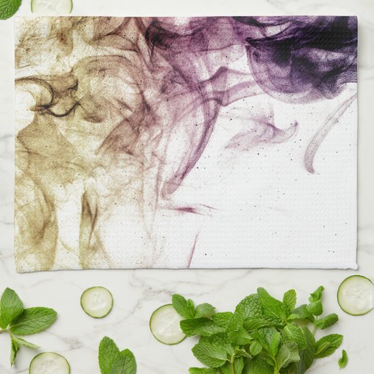 Paars bruine roky stof Abstract Theedoek (Gevouwen)