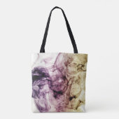 Paars bruine roky stof Abstract Tote Bag (Achterkant)