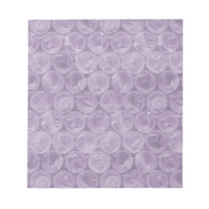 Paars bubbelplastic patroon notitieblok