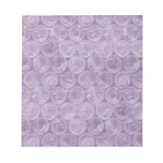 Paars bubbelplastic patroon notitieblok (Voorkant)