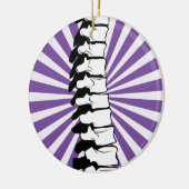 Paars-burst-wervels Keramisch Ornament (Links)