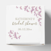 Paars Butterfly Gold Boho Vrijgezellenfeest Aangep Bedankdoosjes (Bovenkant)