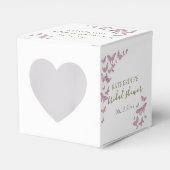 Paars Butterfly Gold Boho Vrijgezellenfeest Aangep Bedankdoosjes (Voorkant Zijde)