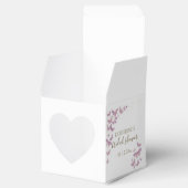 Paars Butterfly Gold Boho Vrijgezellenfeest Aangep Bedankdoosjes (Geopend)