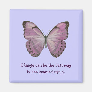Paars Butterfly Magnet