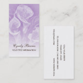 Paars Calla Lillies Visitekaartje (Voorkant / Achterkant)