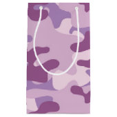 Paars camo-ontwerp klein cadeauzakje (Voorkant)