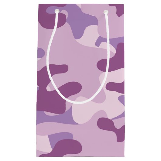 Paars camo-ontwerp klein cadeauzakje (Voorkant)