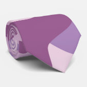 Paars camo-ontwerp stropdas (Opgerold)