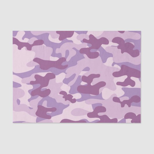 Paars camo-ontwerp tissuepapier (Voorkant)