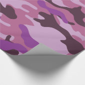 Paars Camouflage-pakpapier Cadeaupapier (Hoek)