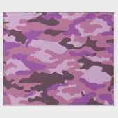 Paars Camouflage-pakpapier Cadeaupapier (Vlak)