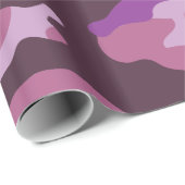Paars Camouflage-pakpapier Cadeaupapier (Rol Hoek)