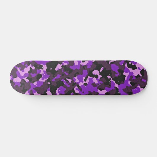 Paars camouflagepatroon persoonlijk skateboard (Horizontaal)