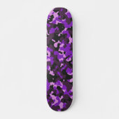 Paars camouflagepatroon persoonlijk skateboard (Voorkant)