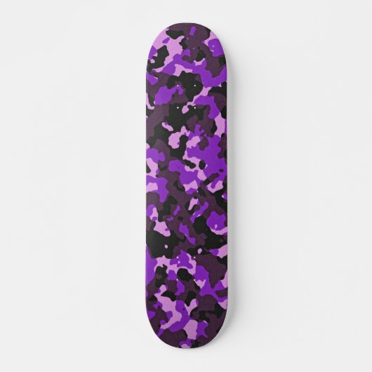 Paars camouflagepatroon persoonlijk skateboard (Voorkant)
