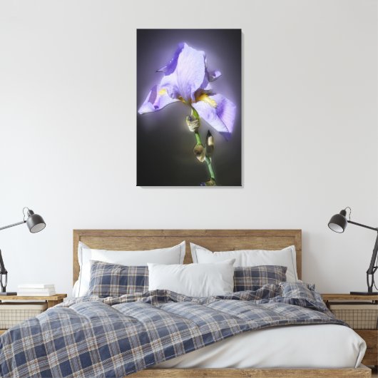 paars canvas afdruk (Insitu (Slaapkamer))