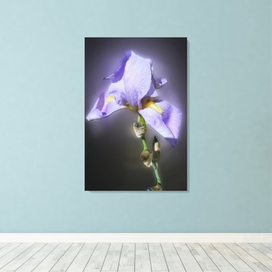 paars canvas afdruk (Insitu (Houten vloer))