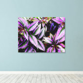 'Paars' Canvasprint met Wikkellijst Canvas Afdruk (Insitu (Houten vloer))