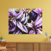 'Paars' Canvasprint met Wikkellijst Canvas Afdruk (Insitu (Woonkamer))