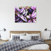 'Paars' Canvasprint met Wikkellijst Canvas Afdruk (Insitu (Slaapkamer))
