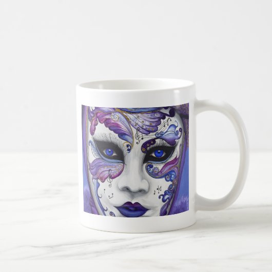 Paars carnavalmasker door PSOVART Koffiemok (Rechts)