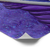 Paars carnavalmasker poster (Hoek)