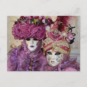 Paars Carnavalskostuum, Venetië Briefkaart