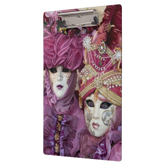 Paars carnavalskostuum, Venetië Klembord (Links)