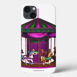 Paars Carousel iPhone 13 Hoesje