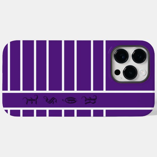 Paars Case-Mate iPhone Case (Achterkant (horizontaal))