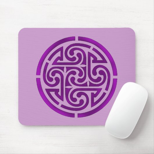 Paars Celtic Knot Design Muismat (Met muis)