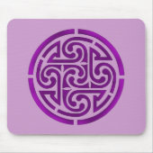 Paars Celtic Knot Design Muismat (Voorkant)
