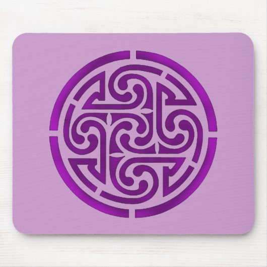 Paars Celtic Knot Design Muismat (Voorkant)