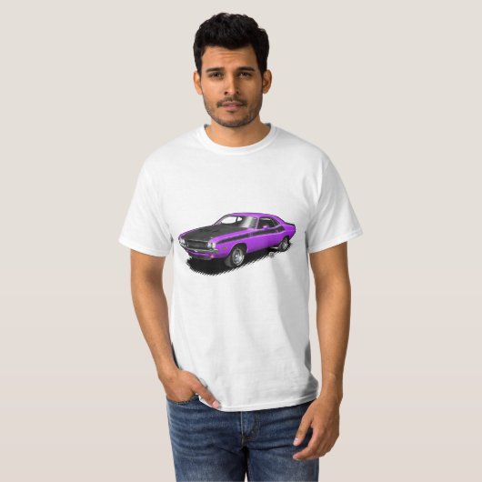 Paars Challenger klassiek T-shirt (Voorkant volledig)