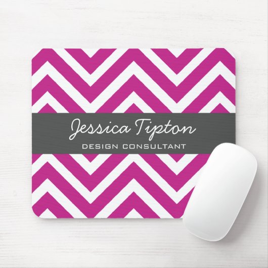 Paars Chevron Mousepad | TBM Muismat (Met muis)