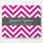 Paars Chevron Mousepad | TBM Muismat (Voorkant)