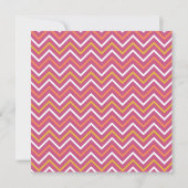 Paars Chevron Pattern Birthday Party Kaart (Achterkant)