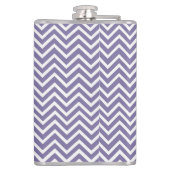 Paars Chevron Personaliseerd Heupfles (Achterkant)