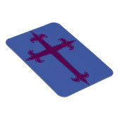 Paars Christelijk kruis Magneet (Rechterzijde)