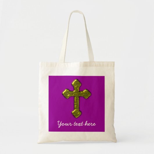 Paars Christelijk  Tote Bag (Voorkant)