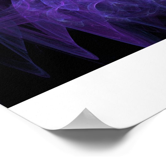 Paars cijfer poster (Hoek)