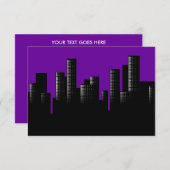 paars cityschap kaart (Voorkant / Achterkant)