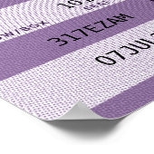 paars concertkaartje poster (Hoek)