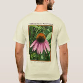 Paars conefloershirt t-shirt (Achterkant)