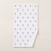 Paars Confetti Ice Cream Cone Patroon Bad Handdoek (Handdoek)
