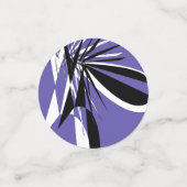 paars confetti in grafische vorm (Kleine voorkant)