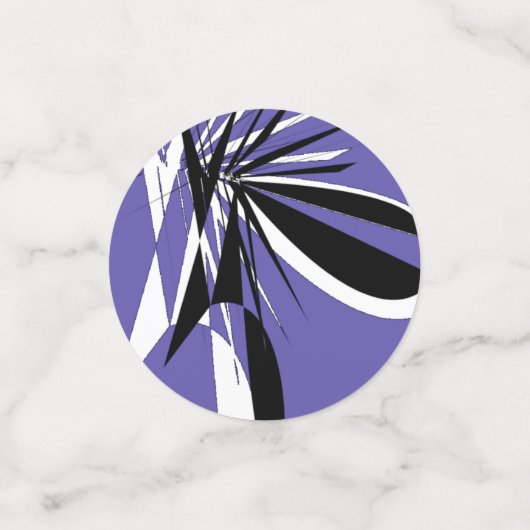 paars confetti in grafische vorm (Kleine voorkant)