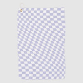 Paars controleringspatroon met wieltjes golfhanddoek (Voorkant)